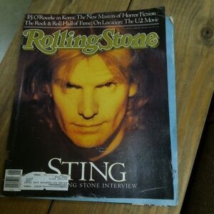 Vintage Rolling Stone Magazine February 1988 Sting Michael Jackson Def Leppard